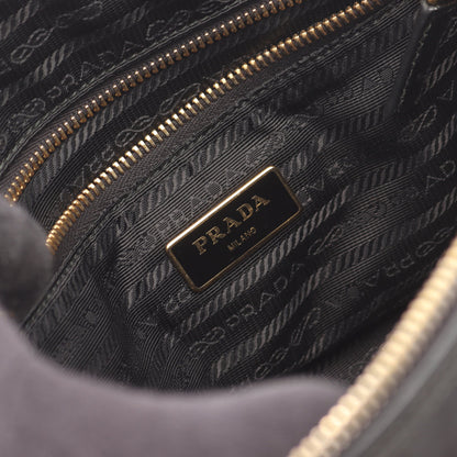 ハンドバッグ トートバッグ ロボット ナイロン サフィアーノレザー ブラック マルチカラー 2WAY プラダ バッグ PRADA