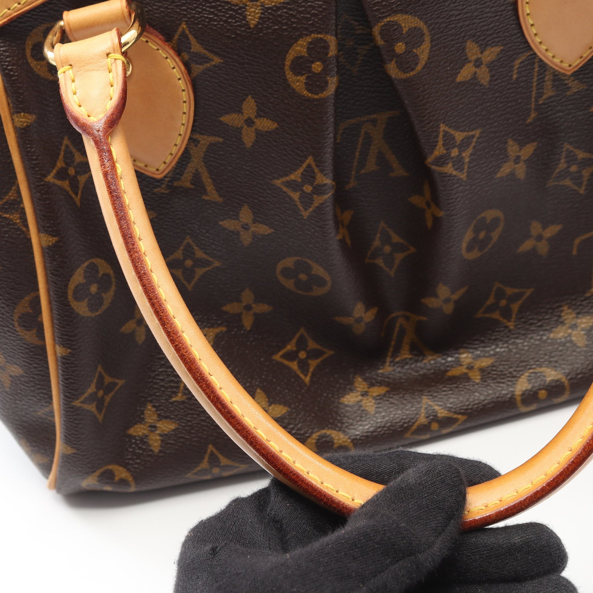 ティヴォリPM モノグラム ハンドバッグ PVC レザー ブラウン ルイヴィトン バッグ LOUIS VUITTON