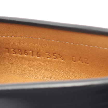 インターロッキングG ローファー レザー ブラック グッチ シューズ GUCCI