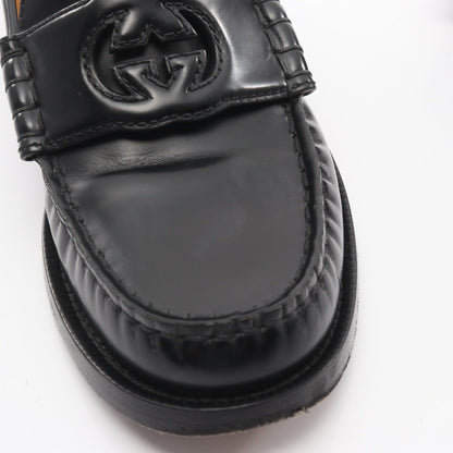 インターロッキングG ローファー レザー ブラック グッチ シューズ GUCCI