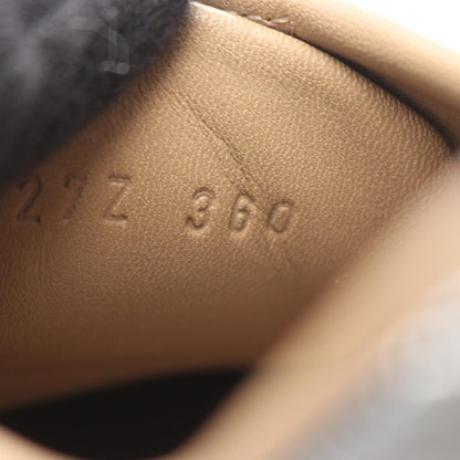 クイック スニーカー レザー ホワイト シルバー エルメス シューズ HERMES