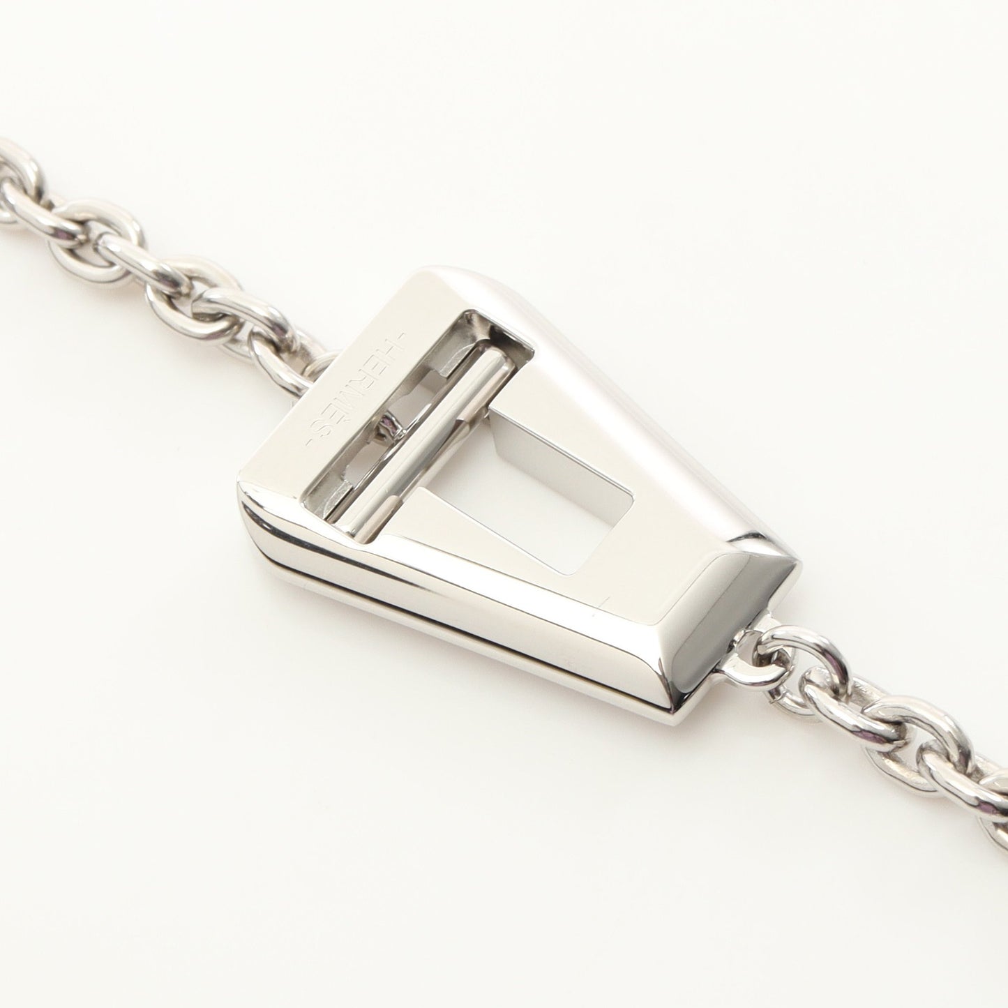 クロシェット ネックレス レザー バッファローホーン ブラック シルバー W刻印 エルメス アクセサリー HERMES