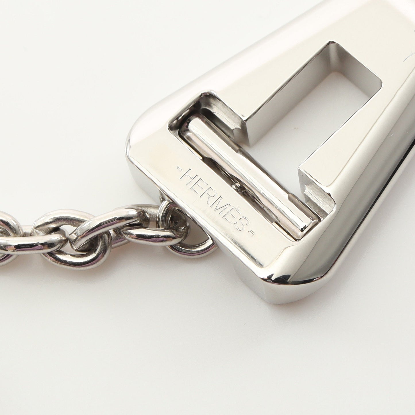 クロシェット ネックレス レザー バッファローホーン ブラック シルバー W刻印 エルメス アクセサリー HERMES