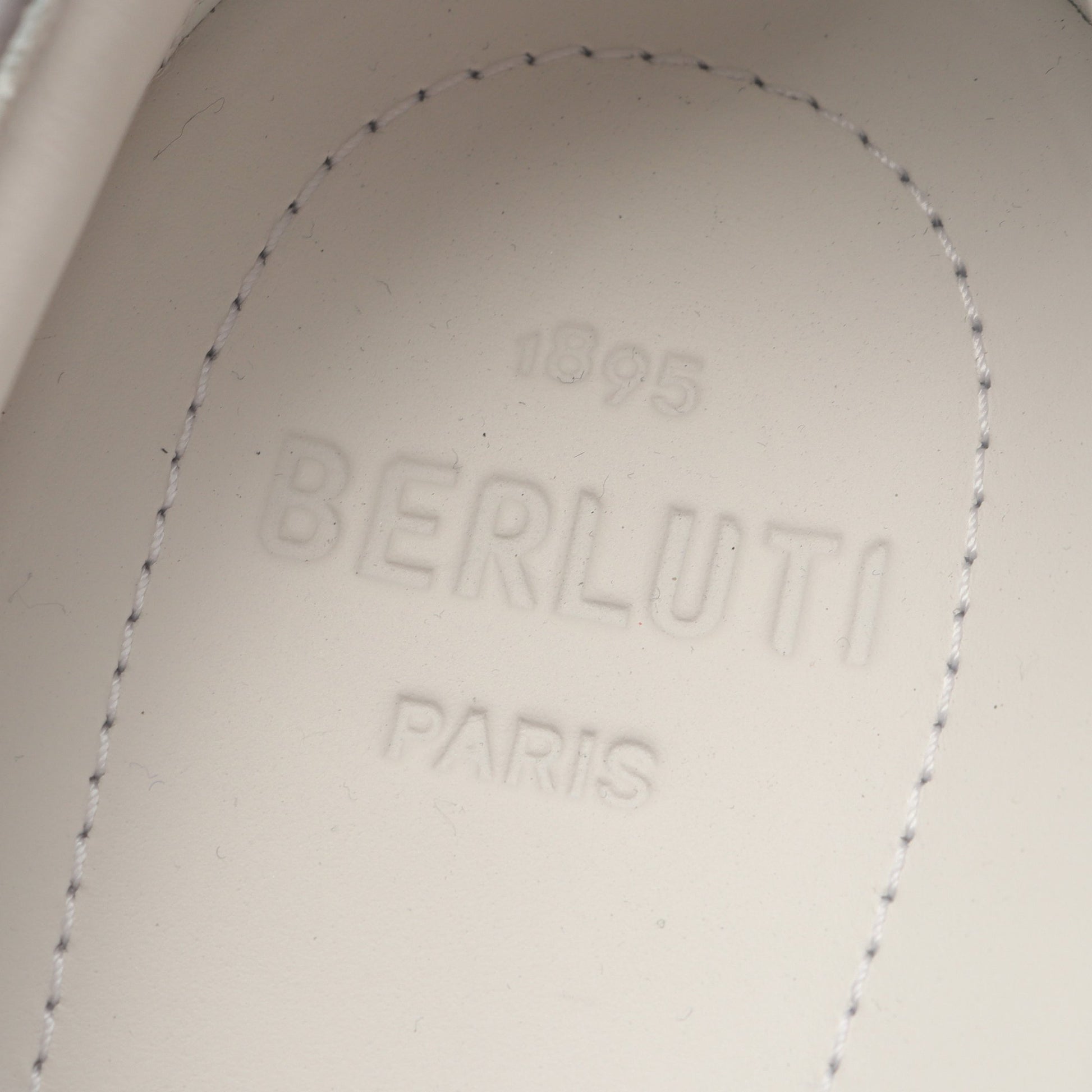 プレイタイム スクリット スリッポン レザー グレー ベルルッティ シューズ Berluti