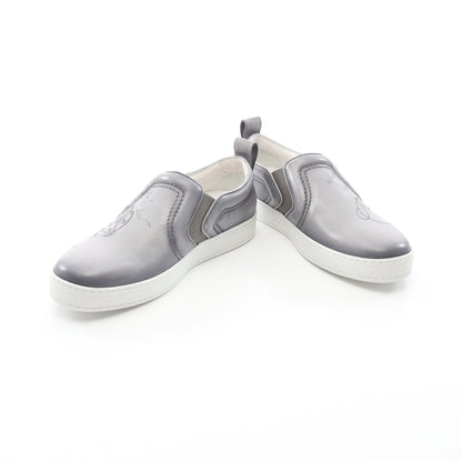 プレイタイム スクリット スリッポン レザー グレー ベルルッティ シューズ Berluti