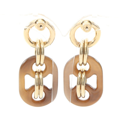 ユリディスPM ピアス バッファローホーン GP ダークブラウン ゴールド エルメス アクセサリー HERMES