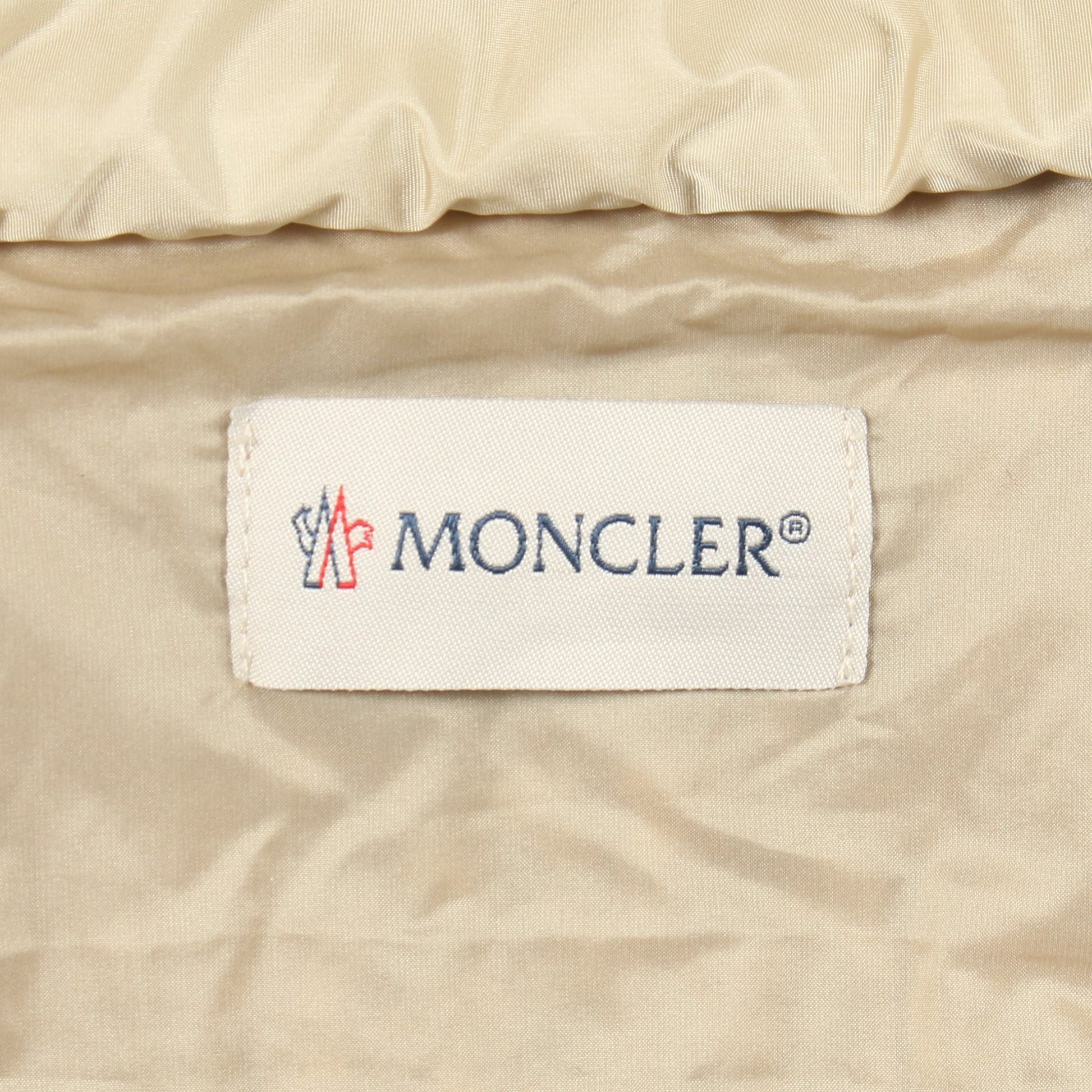 ニット切替 フリースパーカー ブルゾン ウール ナイロン ベージュ モンクレール アウター MONCLER