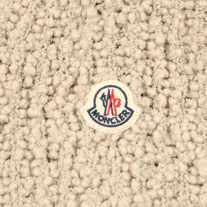 ニット切替 フリースパーカー ブルゾン ウール ナイロン ベージュ モンクレール アウター MONCLER