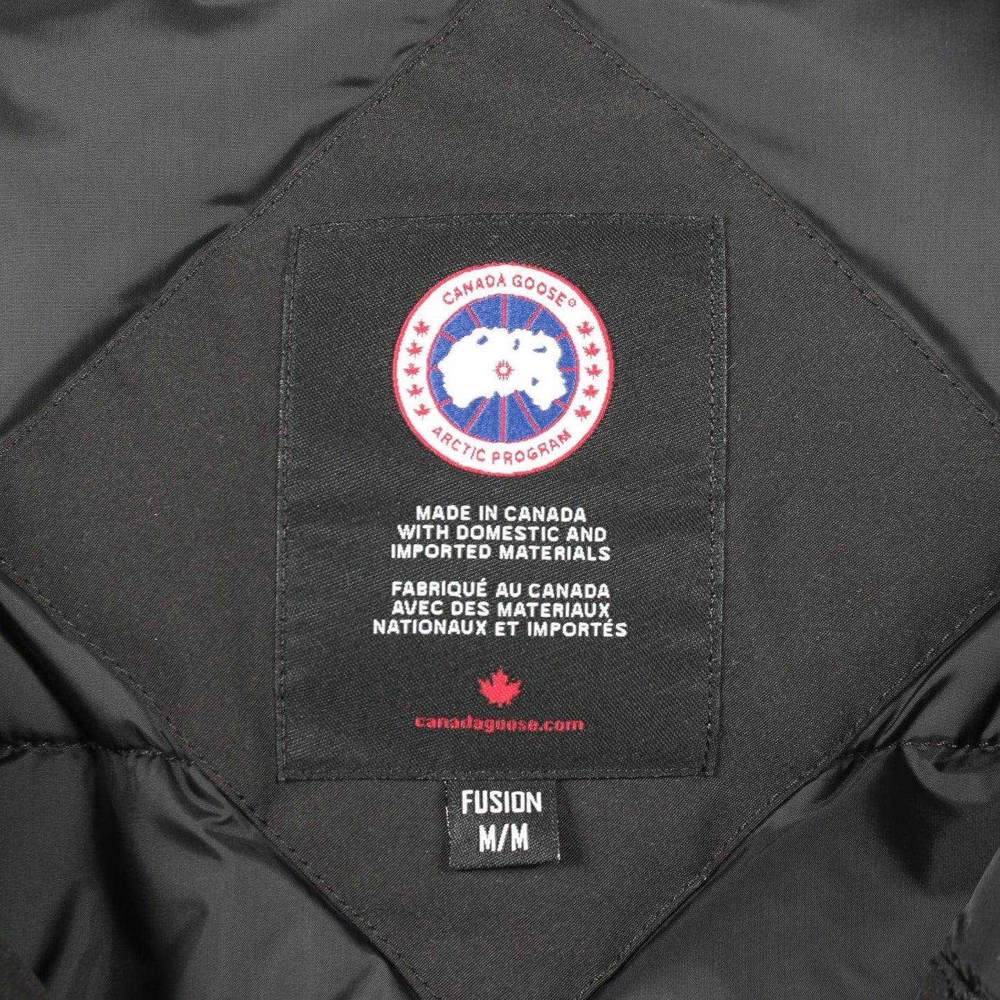 CHATEAU PARKA FUSION FIT ダウンジャケット ブラック フード付き カナダグース