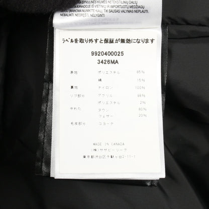 CHATEAU PARKA FUSION FIT ダウンジャケット ブラック フード付き カナダグース