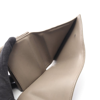 スモール トリフォールドウォレット 三つ折り財布 レザー グレーベージュ セリーヌ 財布・小物 CELINE