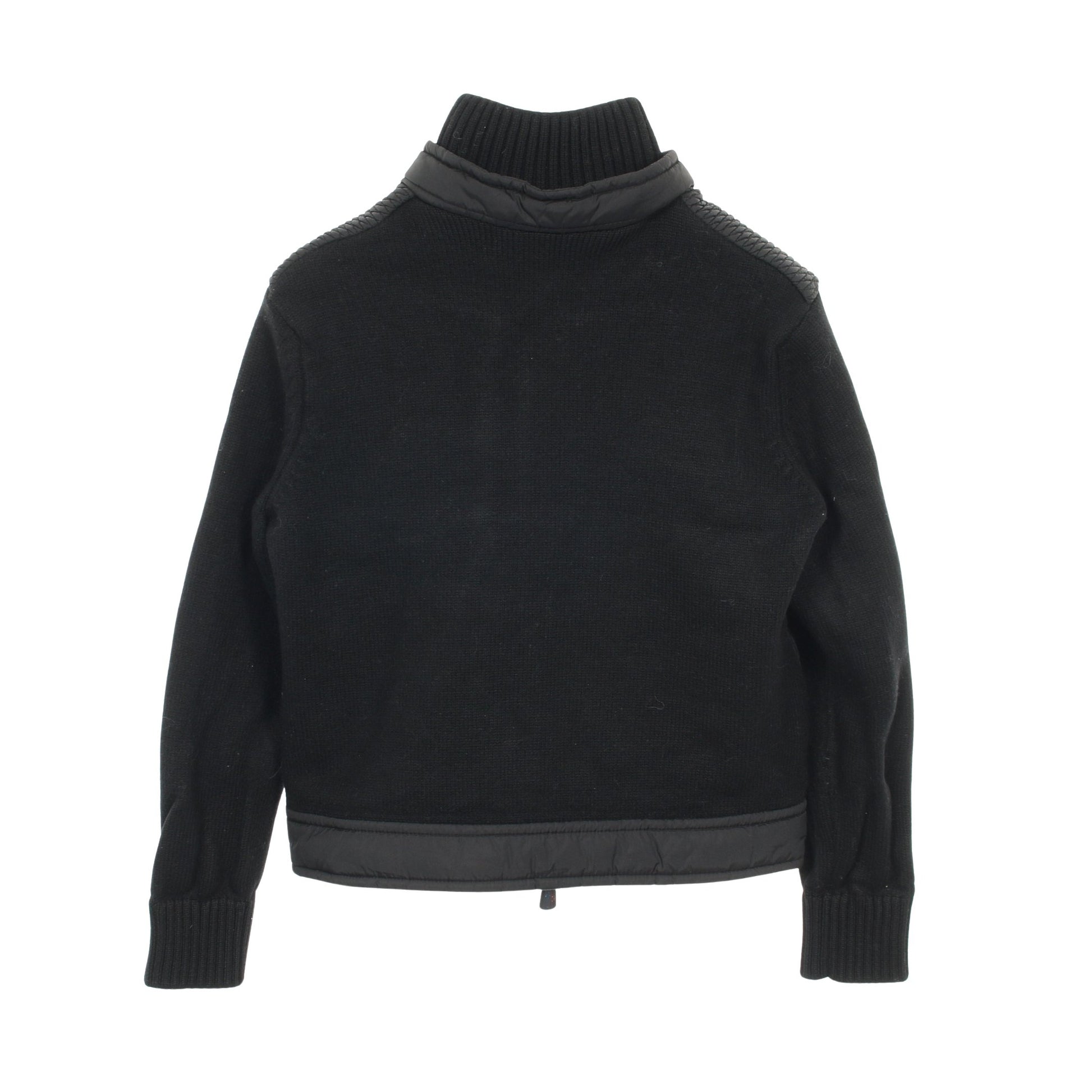 ジャケット ナイロン ウール ブラック ニット切替 中綿 モンクレールグルノーブル アウター MONCLER GRENOBLE