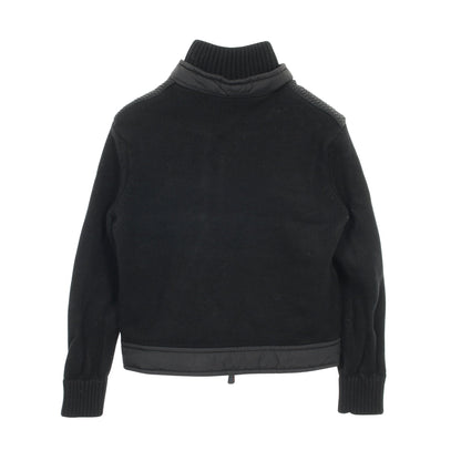 ジャケット ナイロン ウール ブラック ニット切替 中綿 モンクレールグルノーブル アウター MONCLER GRENOBLE