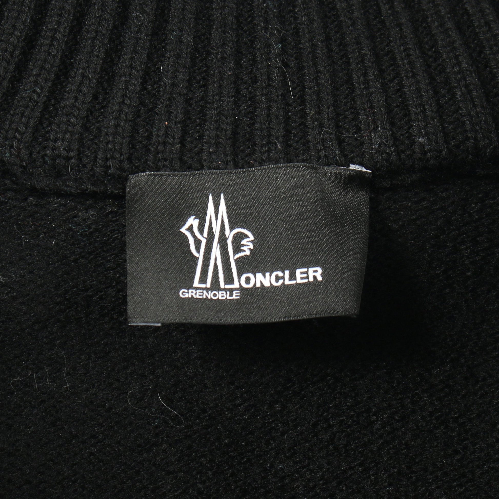 ジャケット ナイロン ウール ブラック ニット切替 中綿 モンクレールグルノーブル アウター MONCLER GRENOBLE