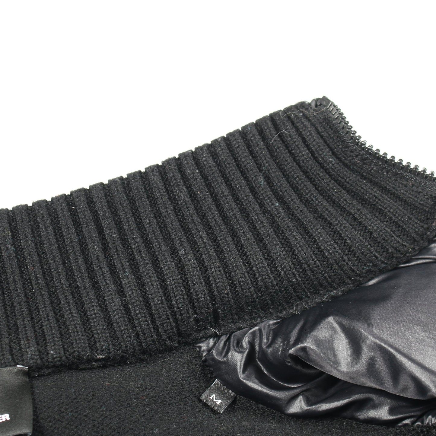 ジャケット ナイロン ウール ブラック ニット切替 中綿 モンクレールグルノーブル アウター MONCLER GRENOBLE