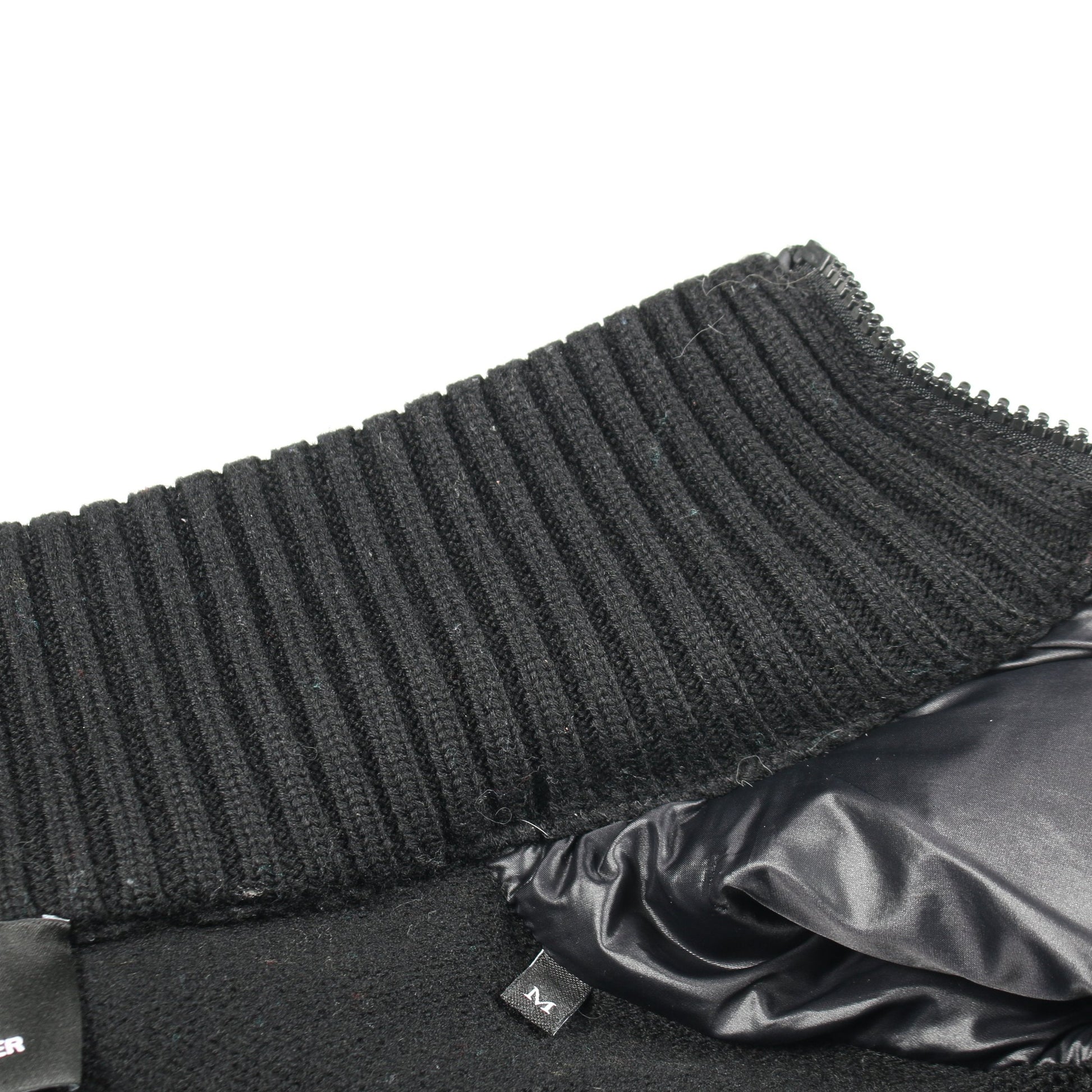ジャケット ナイロン ウール ブラック ニット切替 中綿 モンクレールグルノーブル アウター MONCLER GRENOBLE
