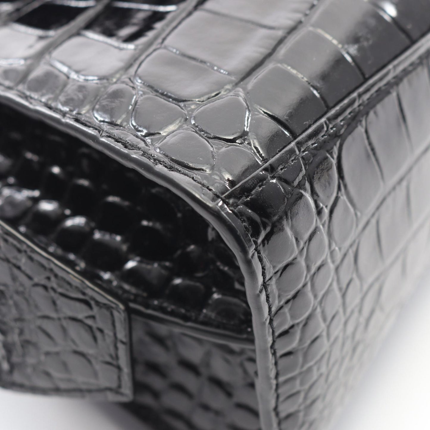NEO CLASS CITY MINI ネオ クラシック シティ ミニ ハンドバッグ レザー ブラック クロコ型押し 2WAY バレンシアガ バッグ BALENCIAGA
