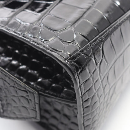 NEO CLASS CITY MINI ネオ クラシック シティ ミニ ハンドバッグ レザー ブラック クロコ型押し 2WAY バレンシアガ バッグ BALENCIAGA