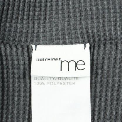 プリーツ カットソー ハイネック 長袖 グレー ミーイッセイミヤケ トップス me ISSEY MIYAKE