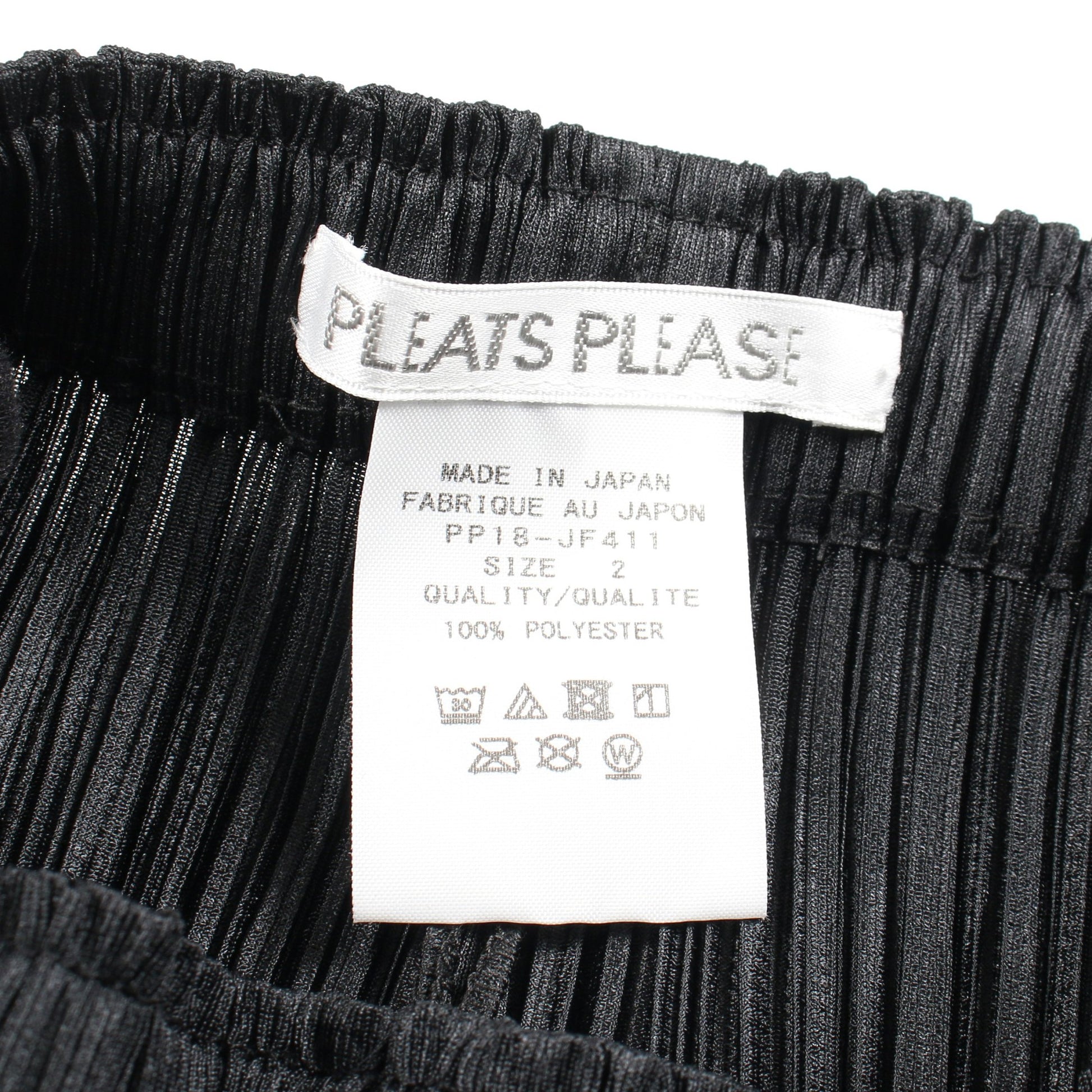 プリーツ イージーパンツ ブラック プリーツプリーズ ボトムス PLEATS PLEASE