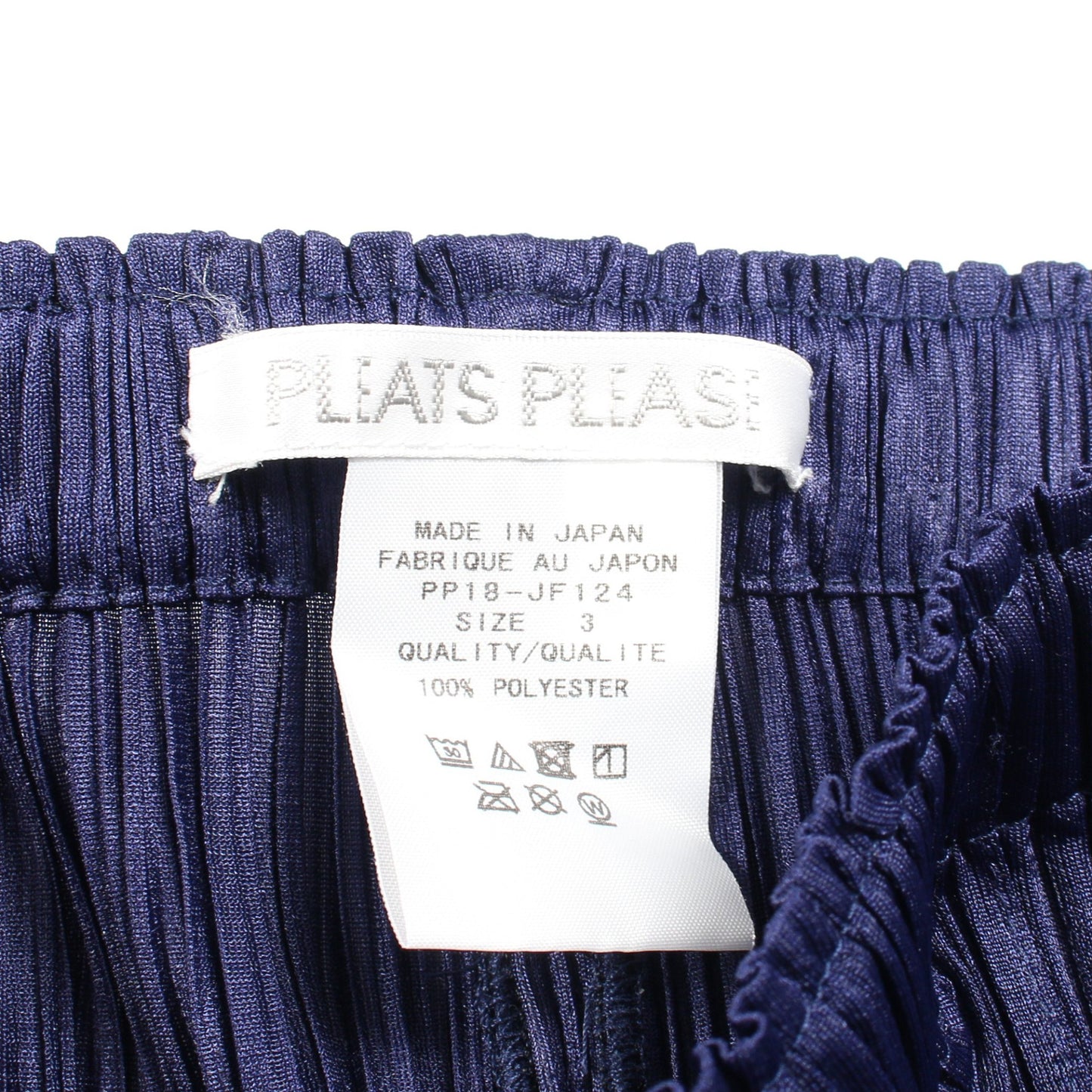 プリーツ イージーパンツ ネイビー プリーツプリーズ ボトムス PLEATS PLEASE