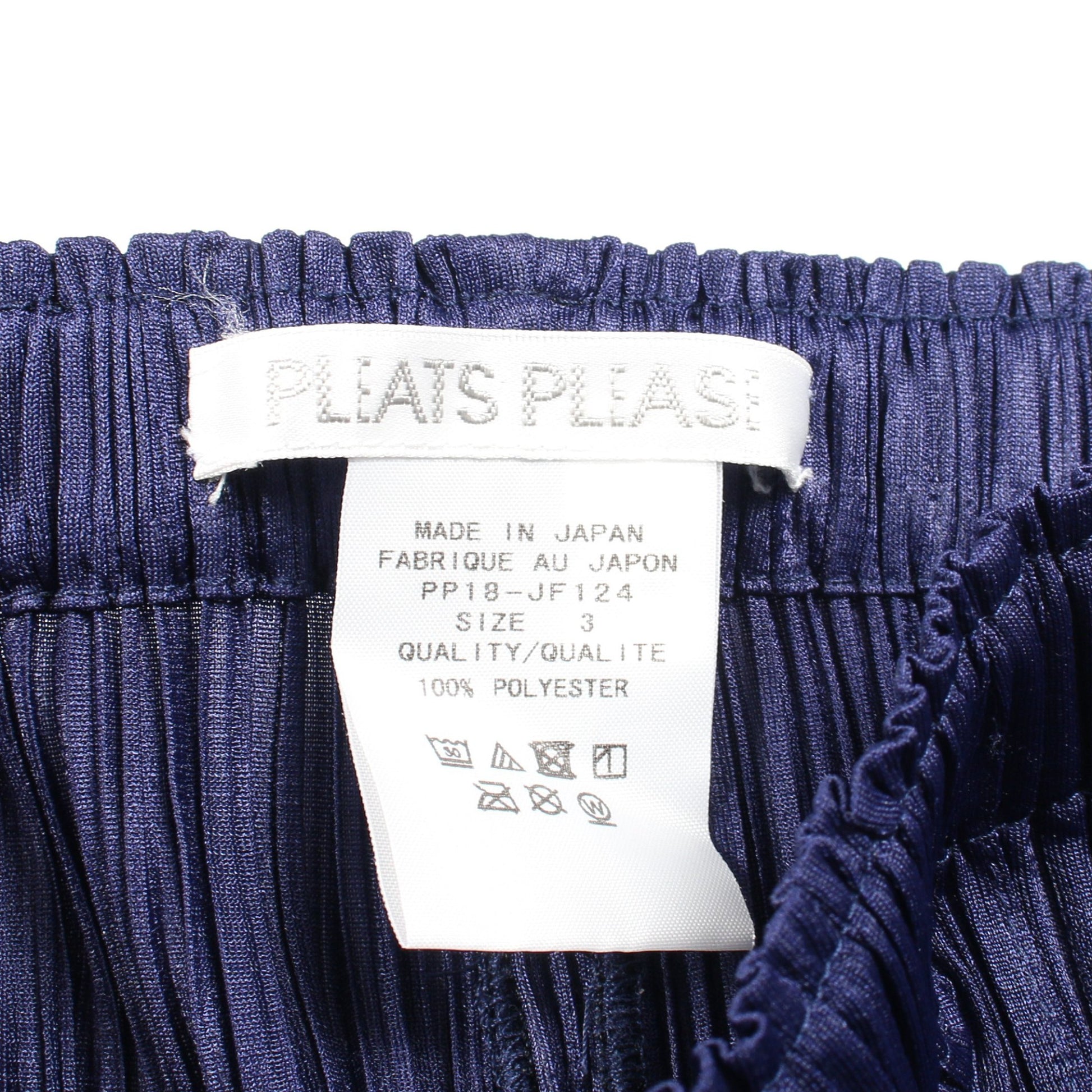 プリーツ イージーパンツ ネイビー プリーツプリーズ ボトムス PLEATS PLEASE