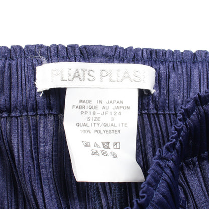 プリーツ イージーパンツ ネイビー プリーツプリーズ ボトムス PLEATS PLEASE