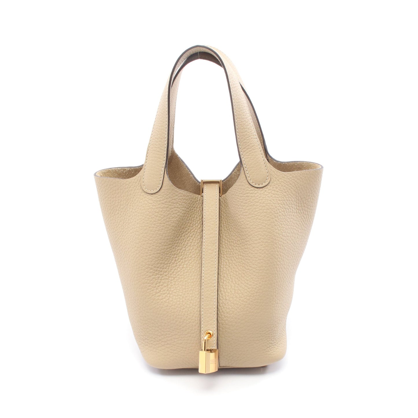ピコタンロックPM トレンチ ハンドバッグ トリヨンクレマンス ベージュ ゴールド金具 K刻印 エルメス バッグ HERMES