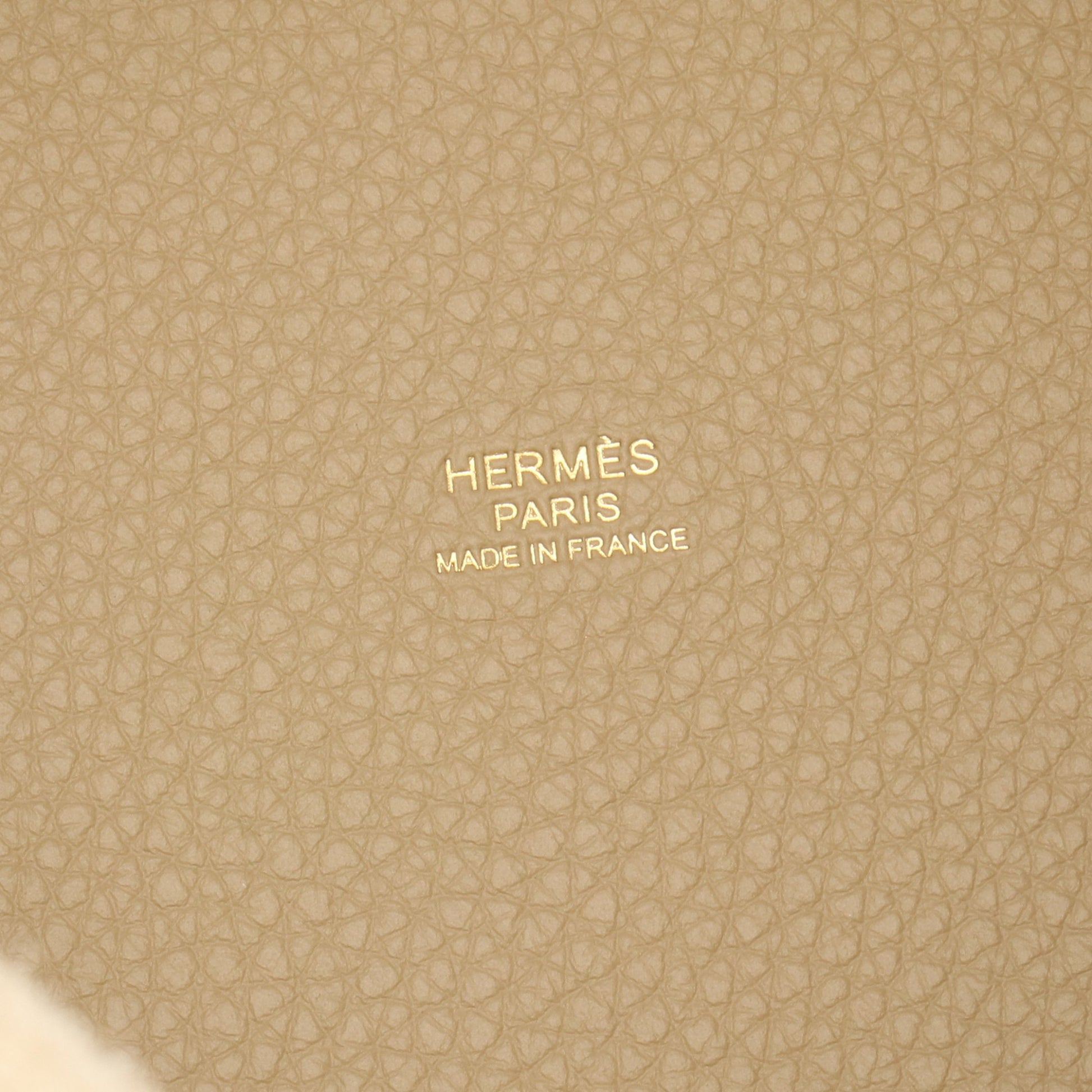 ピコタンロックPM トレンチ ハンドバッグ トリヨンクレマンス ベージュ ゴールド金具 K刻印 エルメス バッグ HERMES