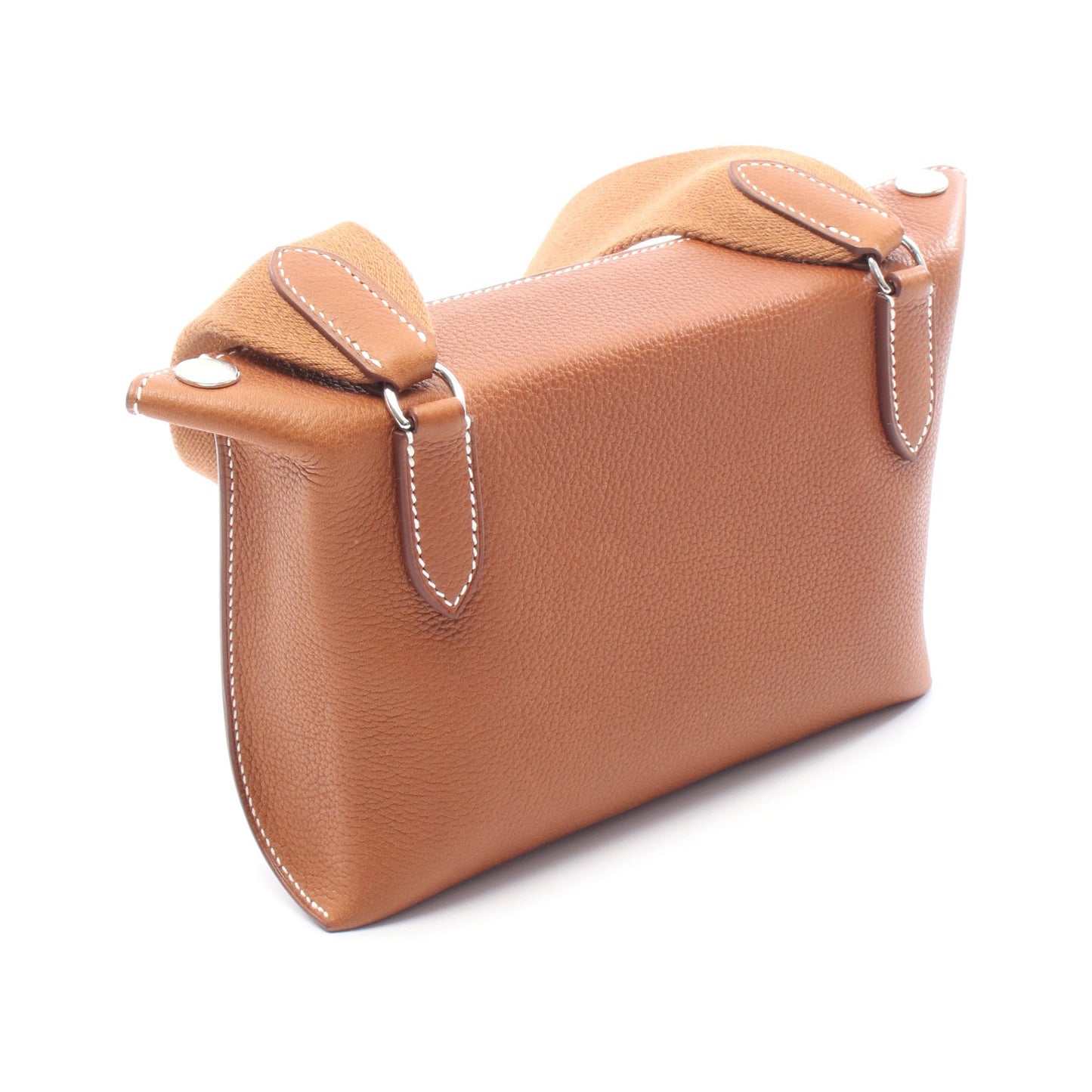 ヴィド ポッシュ フォーヴ ショルダーバッグ バレニアフォーブル ブラウン シルバー金具 W刻印 エルメス バッグ HERMES
