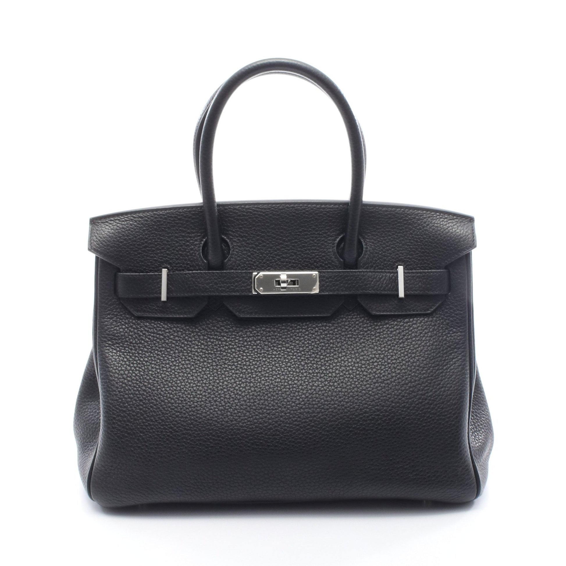 バーキン30 ハンドバッグ トゴ ブラック シルバー金具 T刻印 エルメス バッグ HERMES