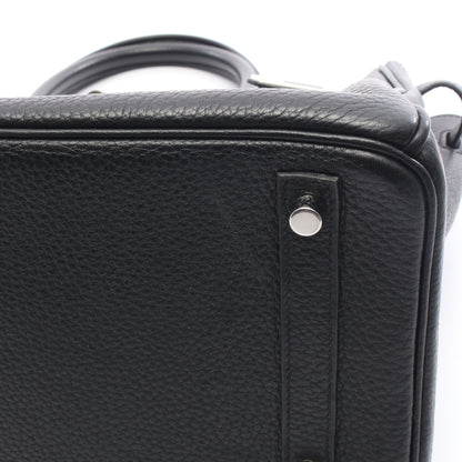 バーキン30 ハンドバッグ トゴ ブラック シルバー金具 T刻印 エルメス バッグ HERMES