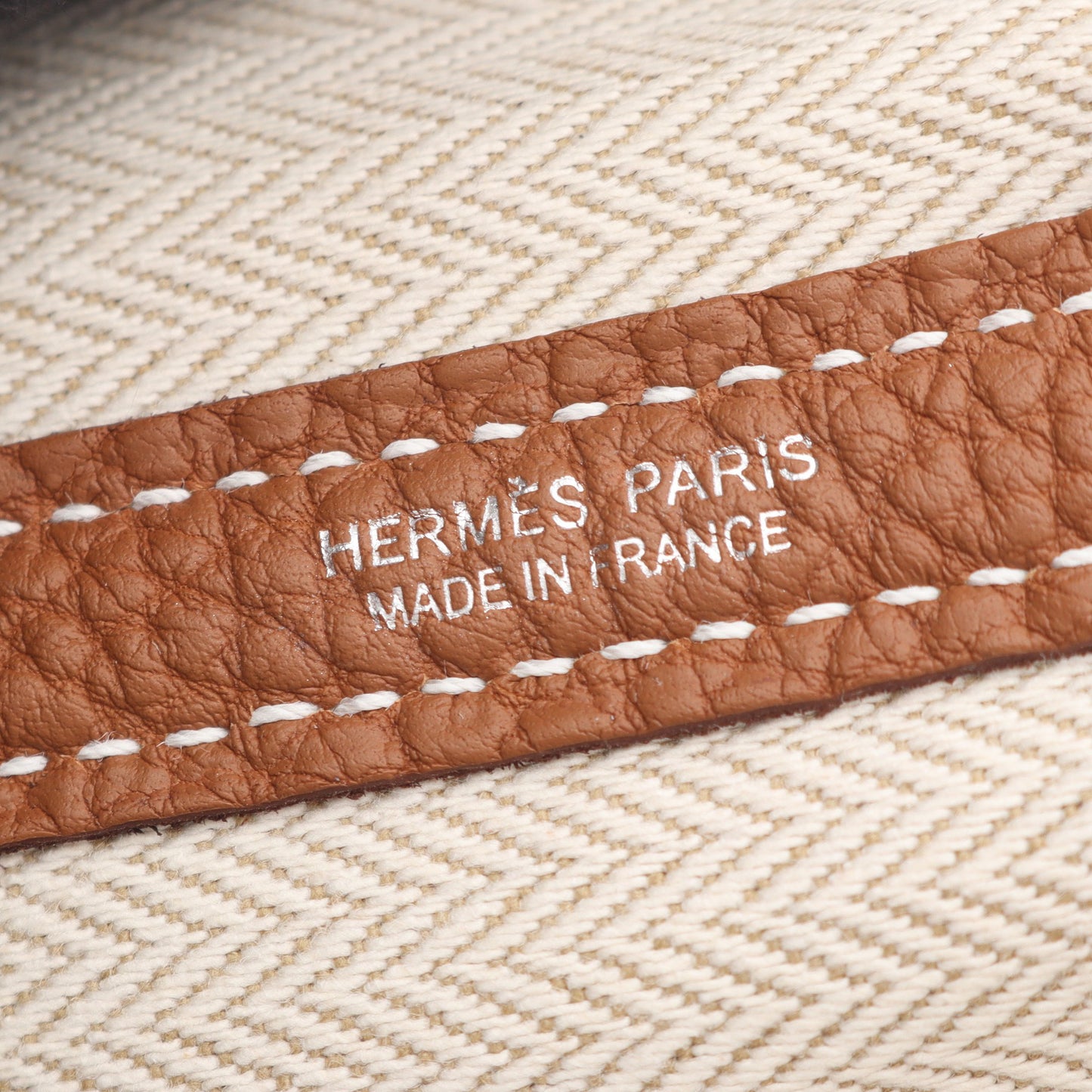 ガーデンパーティTPM ゴールド ハンドバッグ トートバッグ ネゴンダ ブラウン シルバー金具 K刻印 エルメス バッグ HERMES