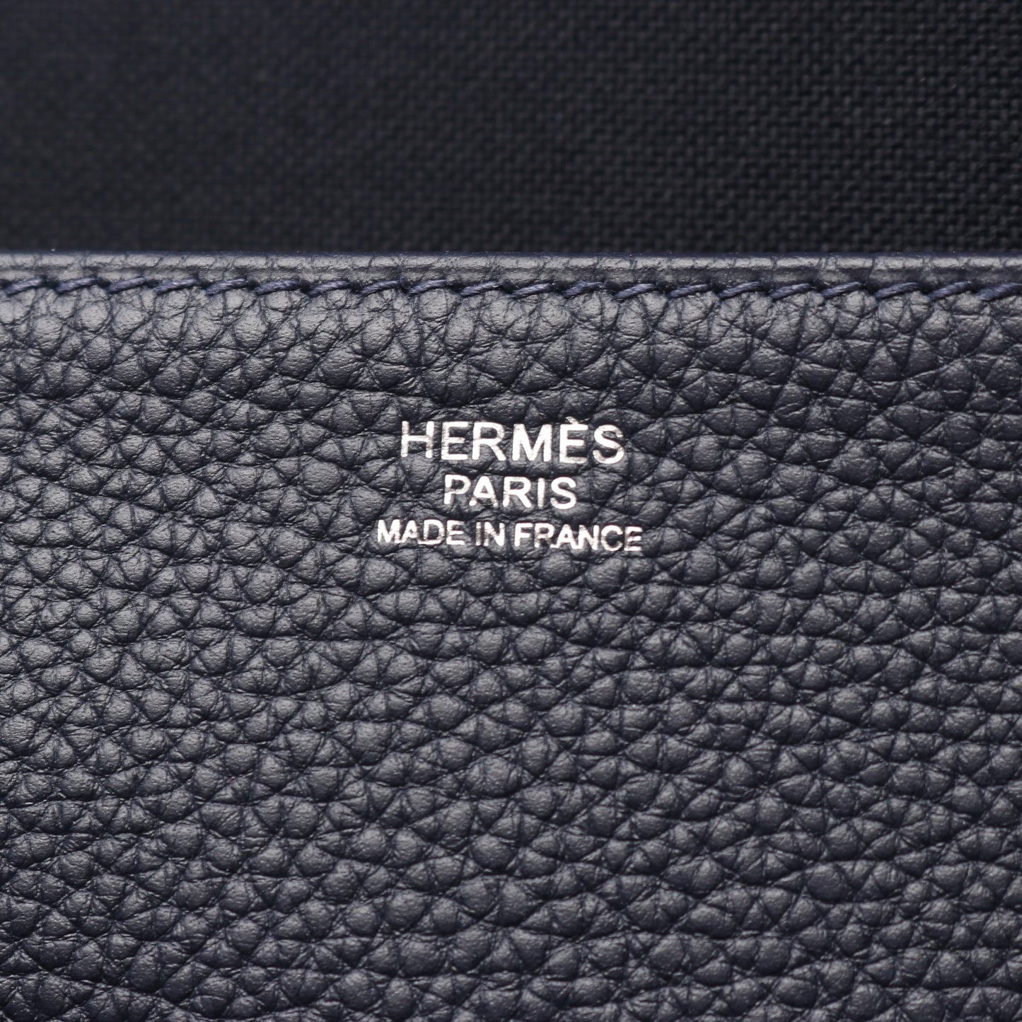 ヴィクトリア ライト ブルーニュイ ブリーフケース ビジネスバッグ トゴ ネイビー シルバー金具 D刻印 エルメス バッグ HERMES