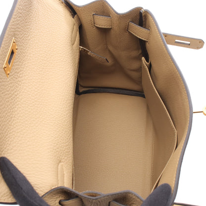 ケリー28 トレンチ ハンドバッグ トゴ ベージュ ゴールド金具 内縫い 2WAY K刻印 エルメス バッグ HERMES