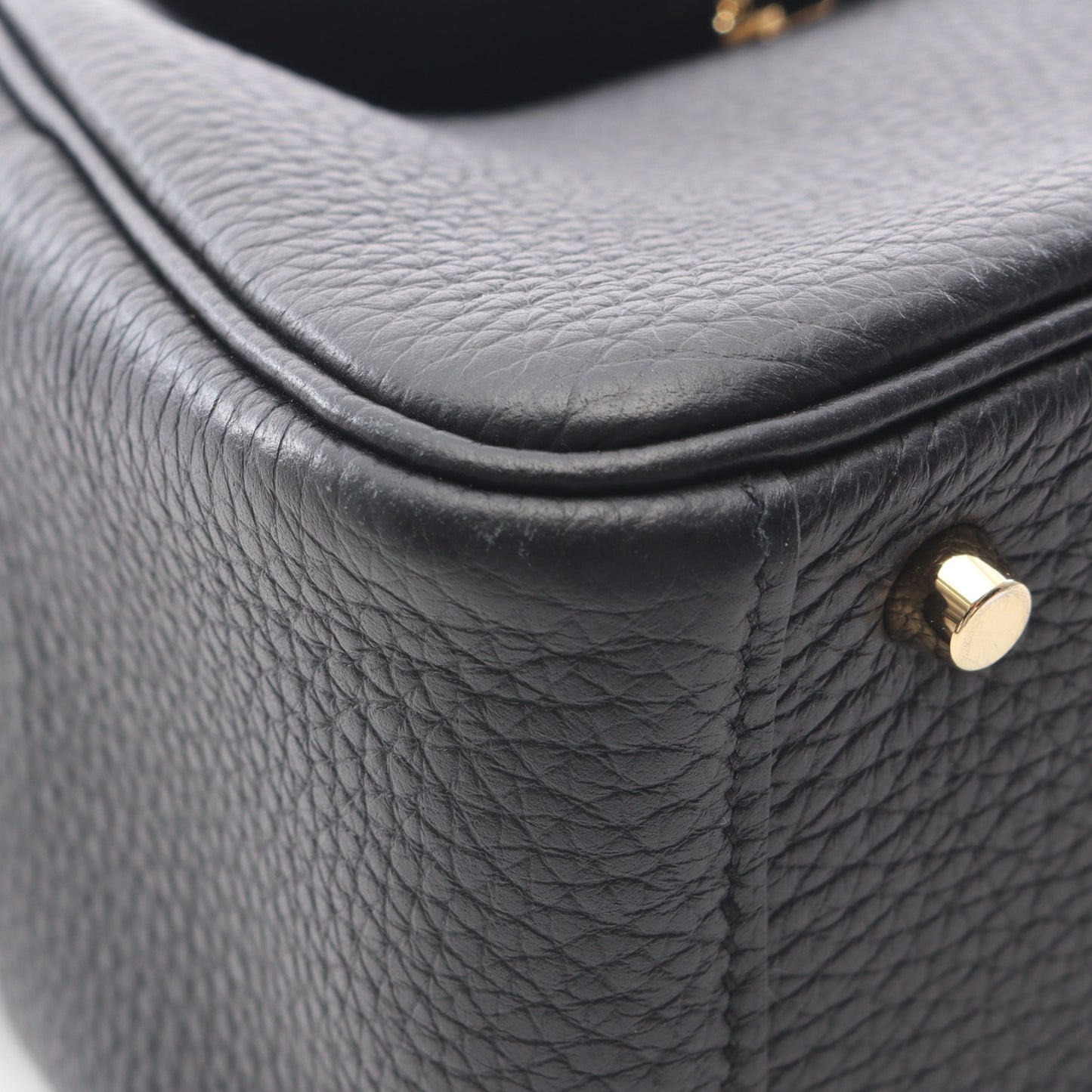 リンディ ミニ ショルダーバッグ トリヨンクレマンス ブラック ゴールド金具 2WAY B刻印 エルメス バッグ HERMES