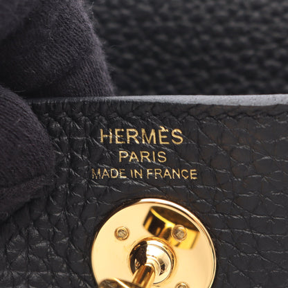リンディ ミニ ショルダーバッグ トリヨンクレマンス ブラック ゴールド金具 2WAY B刻印 エルメス バッグ HERMES