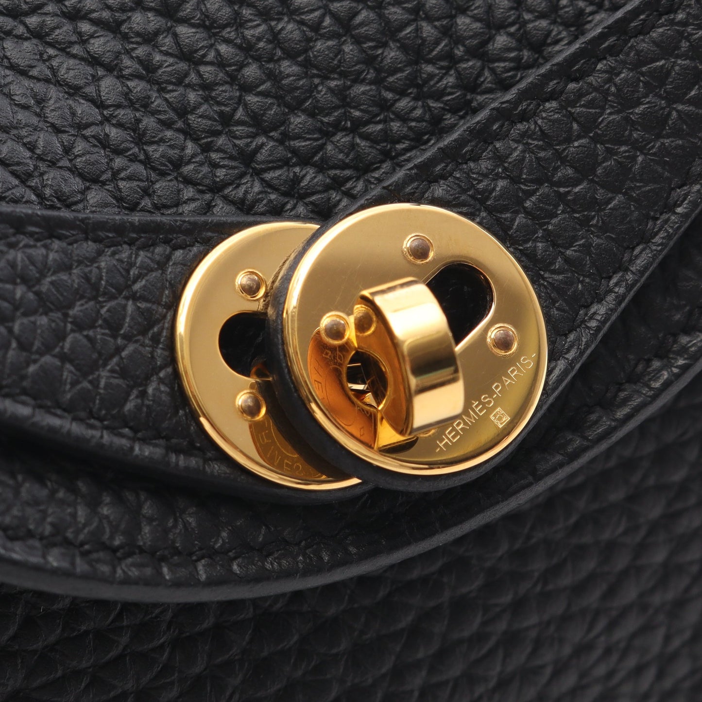 リンディ ミニ ショルダーバッグ トリヨンクレマンス ブラック ゴールド金具 2WAY B刻印 エルメス バッグ HERMES