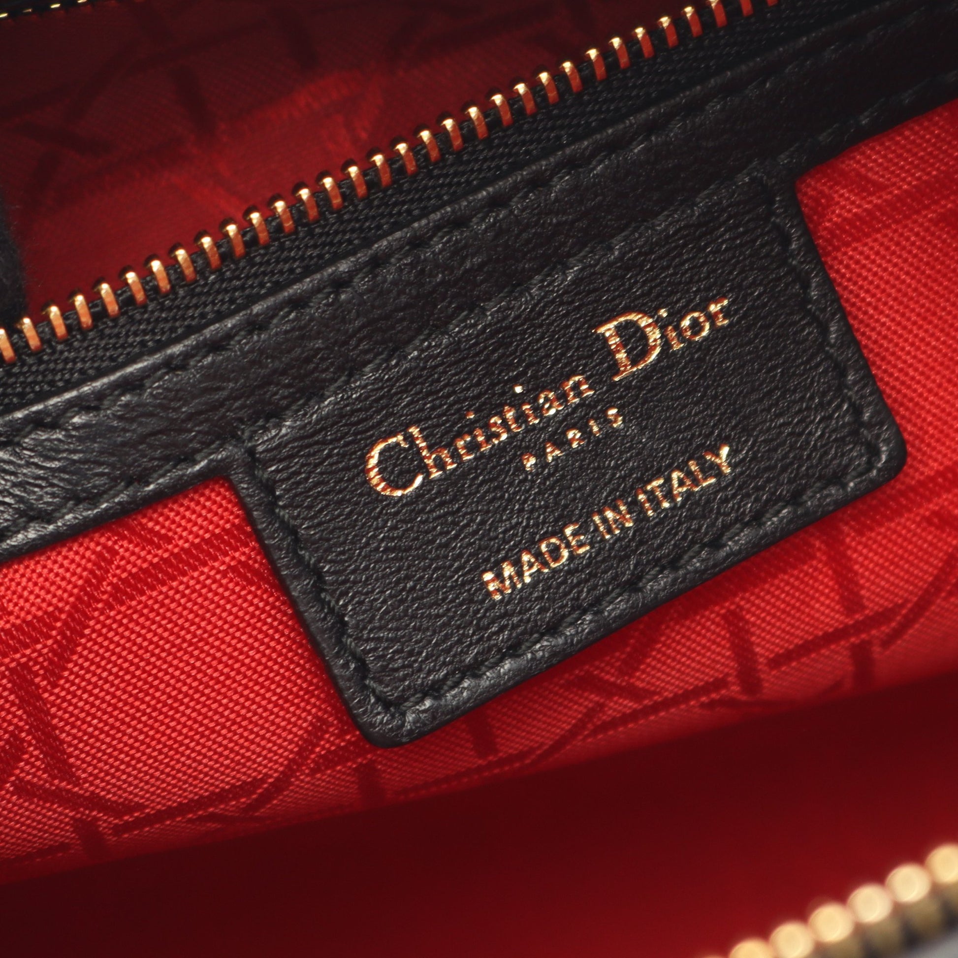 レディディオール ラージ カナージュ ハンドバッグ レザー ブラック 2WAY クリスチャンディオール バッグ Christian Dior
