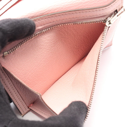 ベアンコンパクト ローズサクラ 二つ折り財布 シェーブル ライトピンク シルバー金具 D刻印 エルメス 財布・小物 HERMES