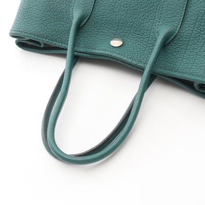 ガーデンパーティTPM マラカイト ハンドバッグ トートバッグ ネゴンダ グリーン シルバー金具 □Q刻印 エルメス バッグ HERMES