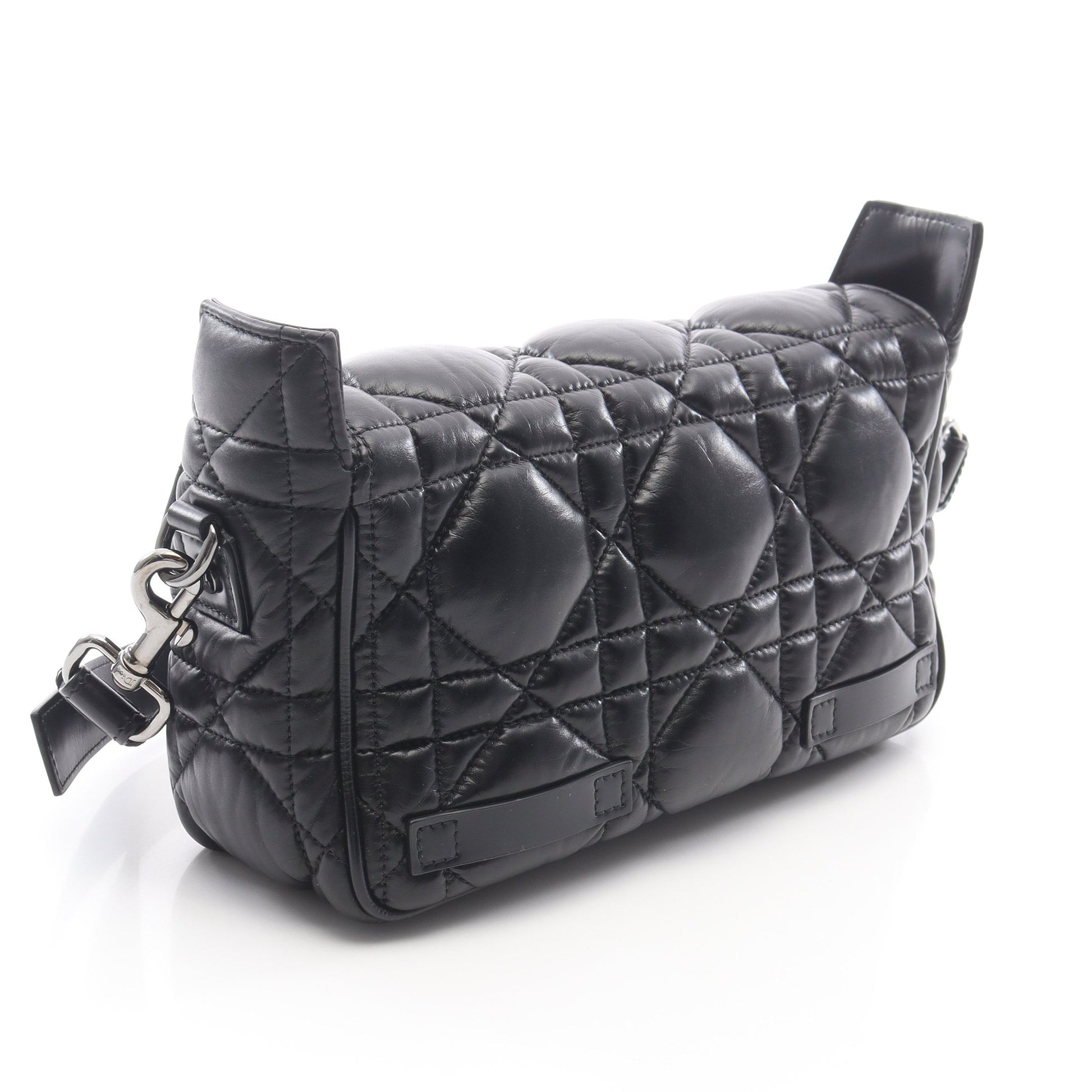 CAMP キャンプ スモール マクロカナージュ ショルダーバッグ レザー ブラック クリスチャンディオール バッグ Christian Dior
