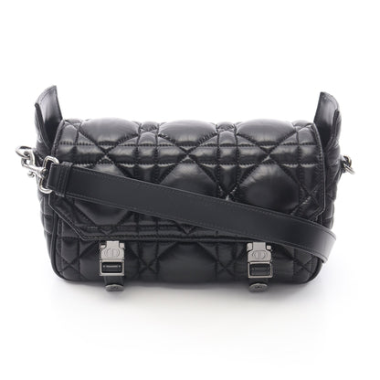 CAMP キャンプ スモール マクロカナージュ ショルダーバッグ レザー ブラック クリスチャンディオール バッグ Christian Dior