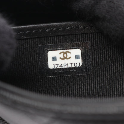 マトラッセ 二つ折り長財布 キャビアスキン ブラック ゴールド金具 シャネル 財布・小物 CHANEL