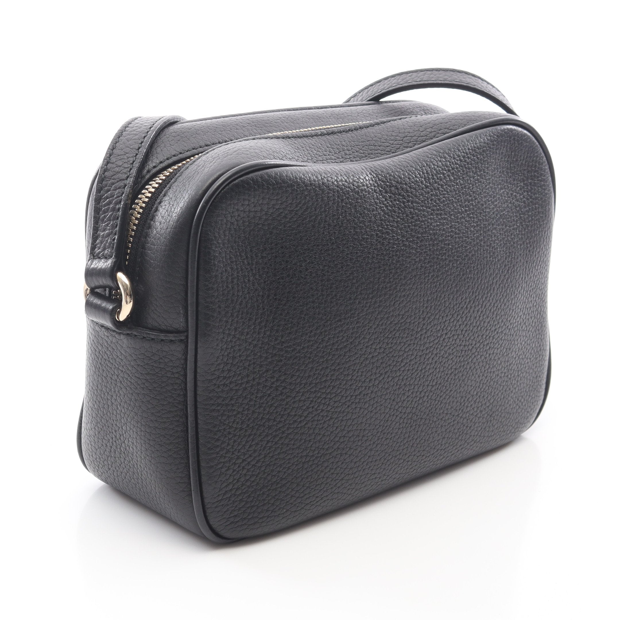 【即完売注意】グッチ☆ソーホー インターロッキング ショルダーバッグ レザー 黒 ソーホー ディスコバッグ インターロッキングG ショルダーバッグ