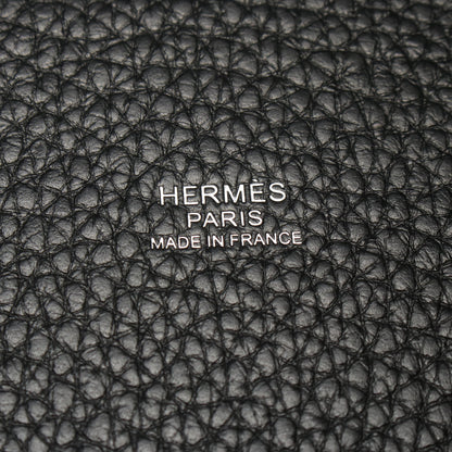 ピコタンロックMM ハンドバッグ トリヨンクレマンス ブラック シルバー金具 B刻印 エルメス バッグ HERMES