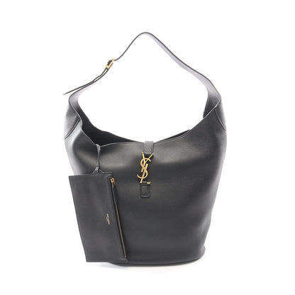 LE 5 A 7 ホーボーバッグ ワンショルダーバッグ レザー ブラック ポーチ付き サンローランパリ バッグ SAINT LAURENT PARIS