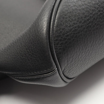 LE 5 A 7 ホーボーバッグ ワンショルダーバッグ レザー ブラック ポーチ付き サンローランパリ バッグ SAINT LAURENT PARIS