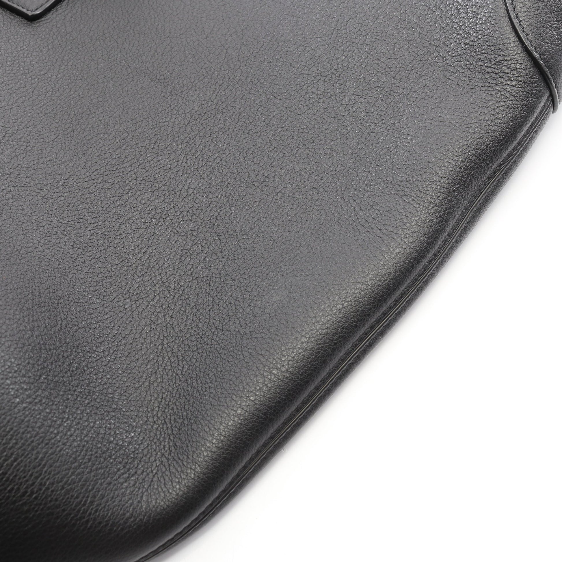 LE 5 A 7 ホーボーバッグ ワンショルダーバッグ レザー ブラック ポーチ付き サンローランパリ バッグ SAINT LAURENT PARIS