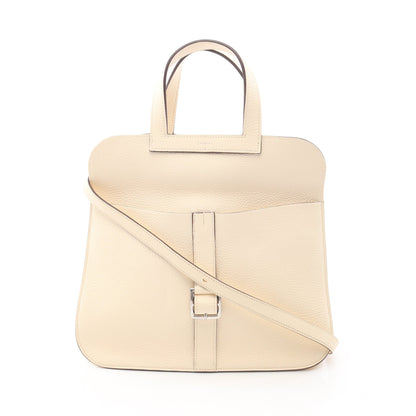 アルザン31 ナタ ハンドバッグ トリヨンクレマンス アイボリー シルバー金具 2WAY Y刻印 エルメス バッグ HERMES